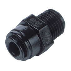 Фітинг швидкоз'ємний під трубку 8 mm BSPT різьба 3/8