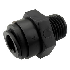 Фітинг швидкоз'ємний під трубку 10 mm BSPT різьба 1/4
