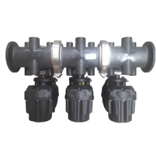 Колектор 3-х секційний клапанів серії QX, EH7,   QH x M200, Weatherpak Shroud KZ1340-1CE9S-D01