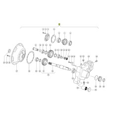 Розподільчий редуктор LEXION 580  7757490, 0007757490