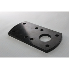 MOUNTING PLATE, LIGHT POST, 3/8 X 4 X 7-9/16 AM3410