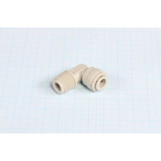 Фітінг Push Lock Г-подібний 1/4 Tube O.D. x 1/4 MPT AME0404