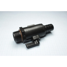 Кран шаровий 2-х ходовий 3/4 HB X  1 MNPT, Micro Valve LVHB075100MTV