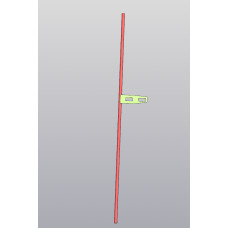 Трубка для внесення рідких добрив 9,5 mm x 750 mm, з кріпленням до сівалки KINZE TA3/8X750KINZE